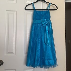 Girls Sparkly Blue Dress